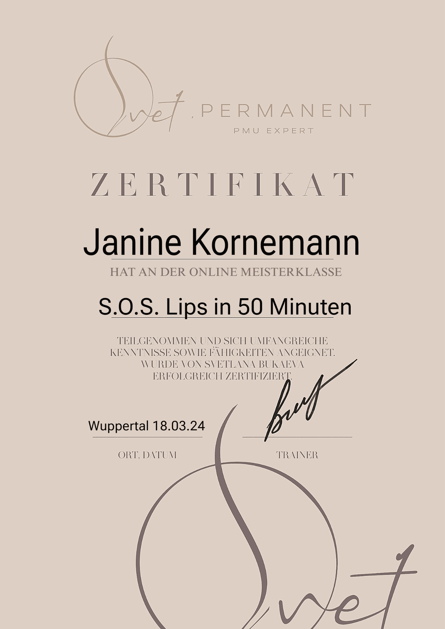 Janine Kornemann bei der Arbeit